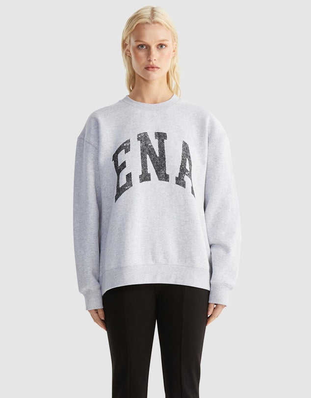 Lilly Oversized Sweater College - Mid Grey