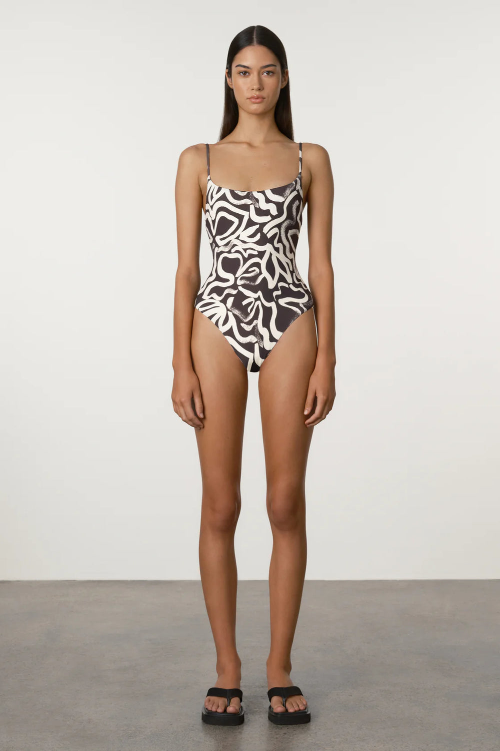 Paint Flower Reversible Onepiece