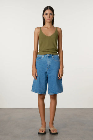 Olive Textured Knit Cami