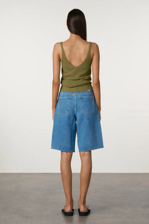 Olive Textured Knit Cami