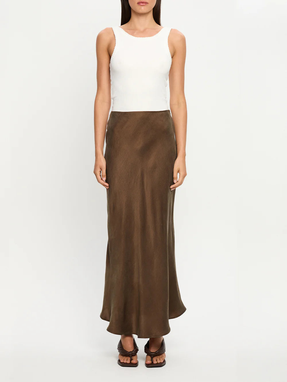 Jaxon Midi Skirt - Mocha