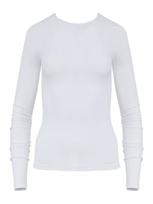 Rib Long Sleeve - White