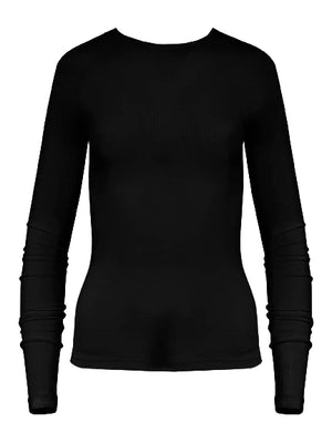 Rib Long Sleeve - Black