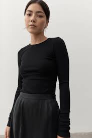 Rib Long Sleeve - Black