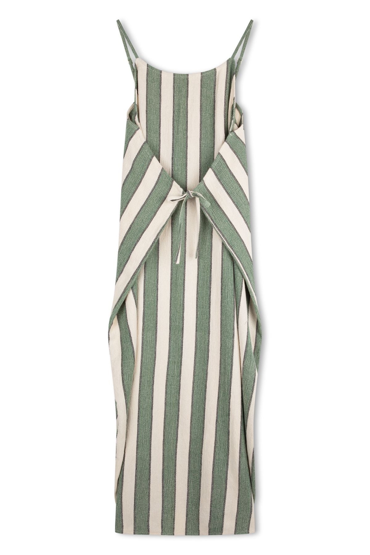 Eucalyptus stripe organic cotton dress