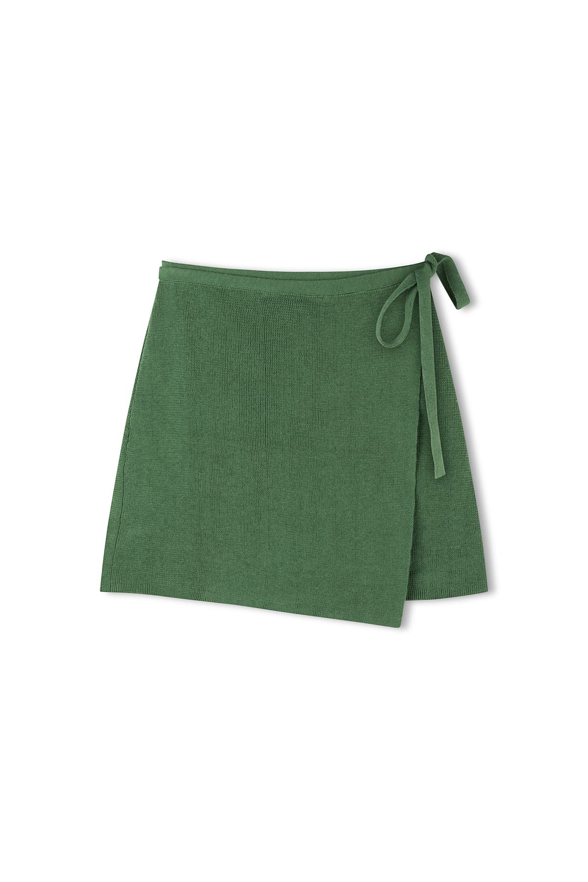 Eucalyptus cotton blend wrap skirt