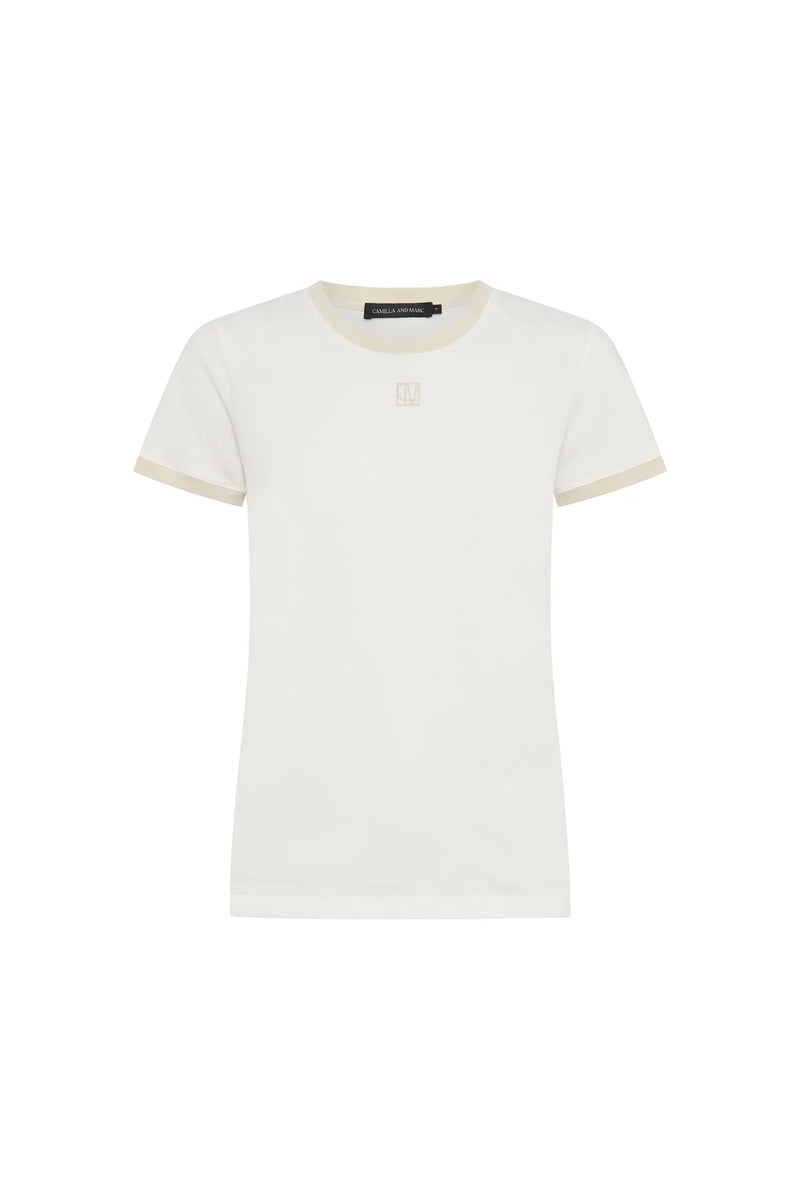 Sofia Slim Fit Tee - Soft White/Lichen