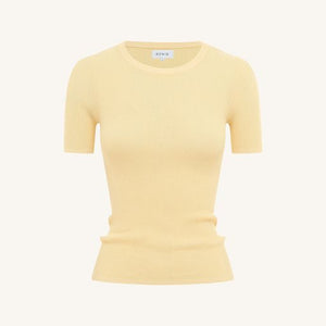 Rib Knit Tee - Butter