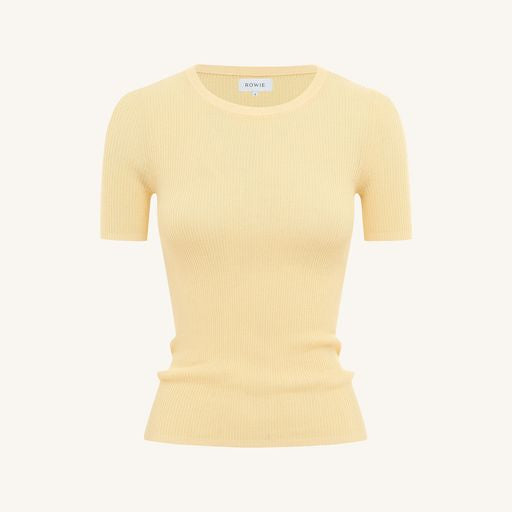 Rib Knit Tee - Butter