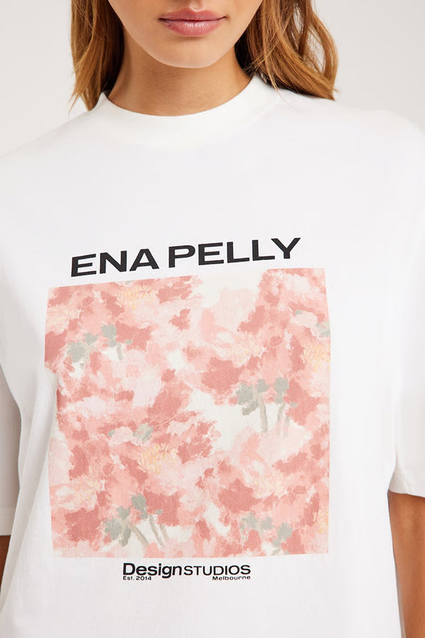 Coral Floral Tee