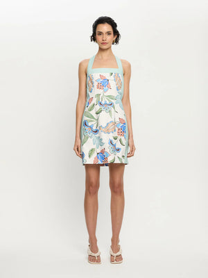 Azure Halter Mini Dress