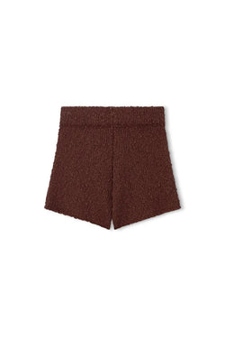 Plum Boucle Knit Short