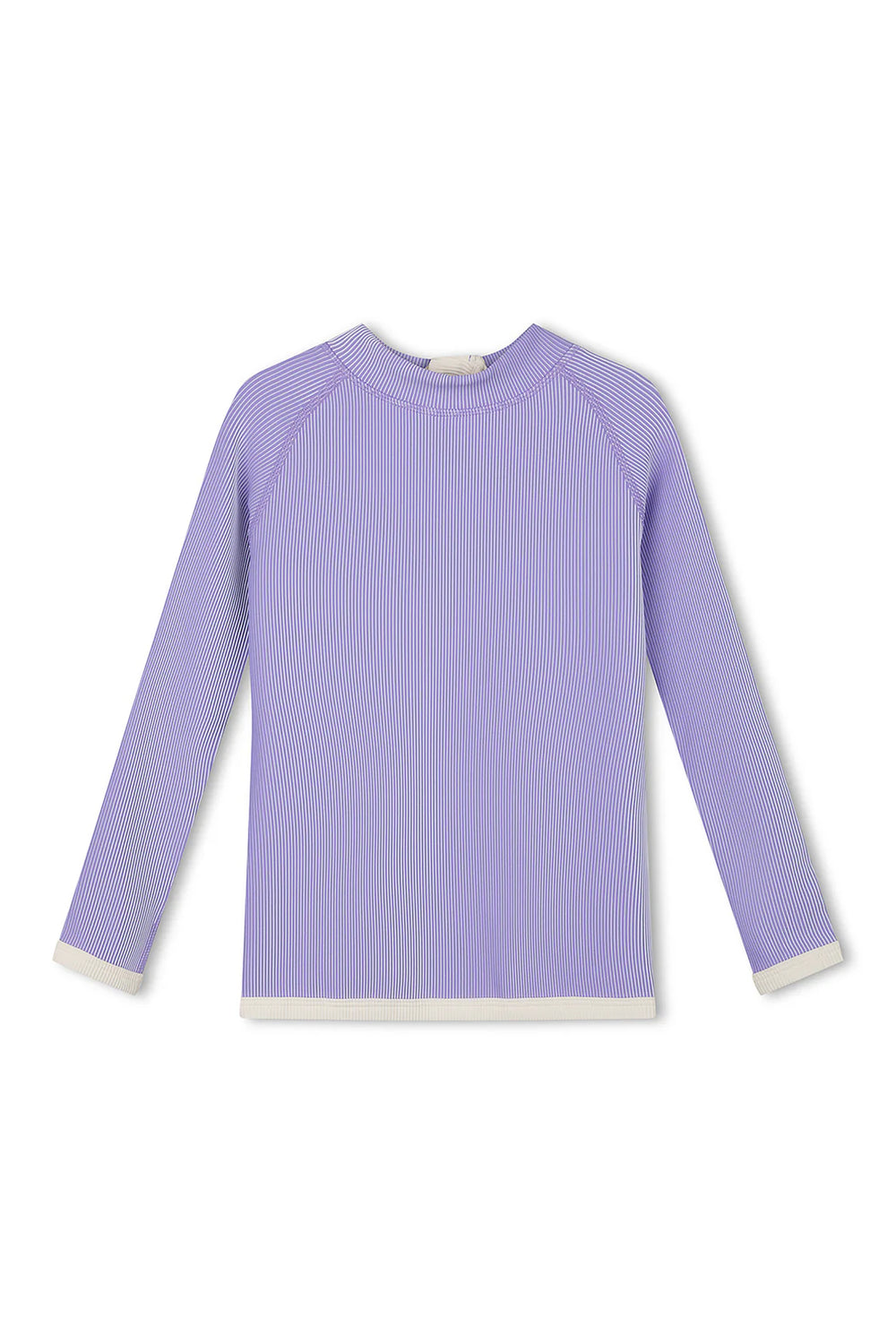 Mini Stripe Rib Rashie - Grape