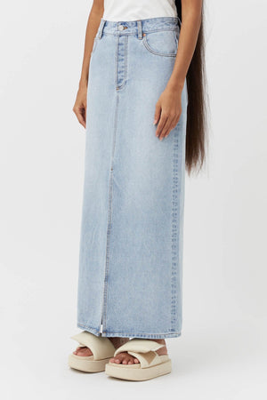 Phoebe Maxi Skirt - Washed Blue