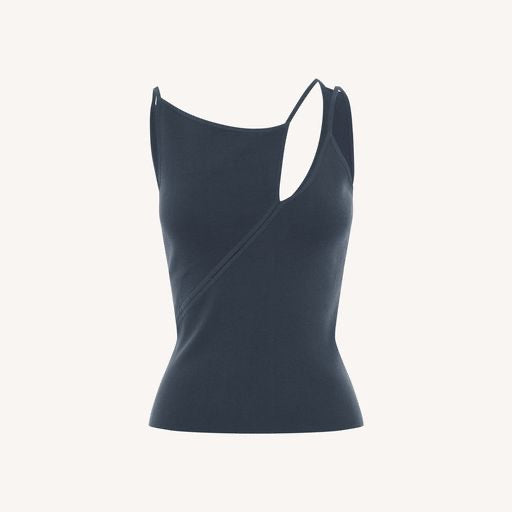 Astrid Knit Tank - Steel