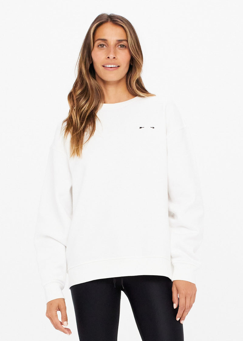 Saturn Arrow Sweater - White