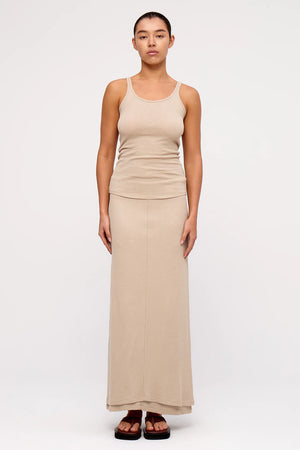 Rib Hemp Jersey Tank - Husk