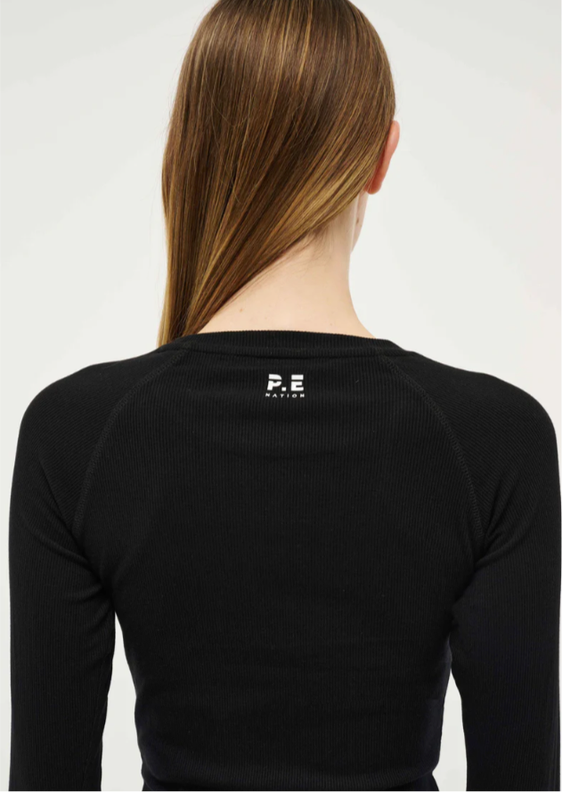 Free Play 3.0 Long Sleeve Rib Tee - Black