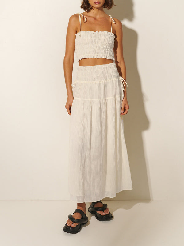 Nora Maxi Skirt - White