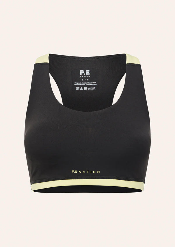 Highgate Sports Bra - Smokestone/Lemonade