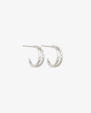 Priam Split Hoops - Silver