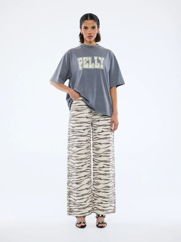 Pelly World Tour Tee - Washed Grey
