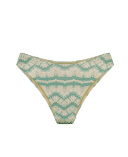 Mirage Scoop Bikini Bottom - Green Tie Dye