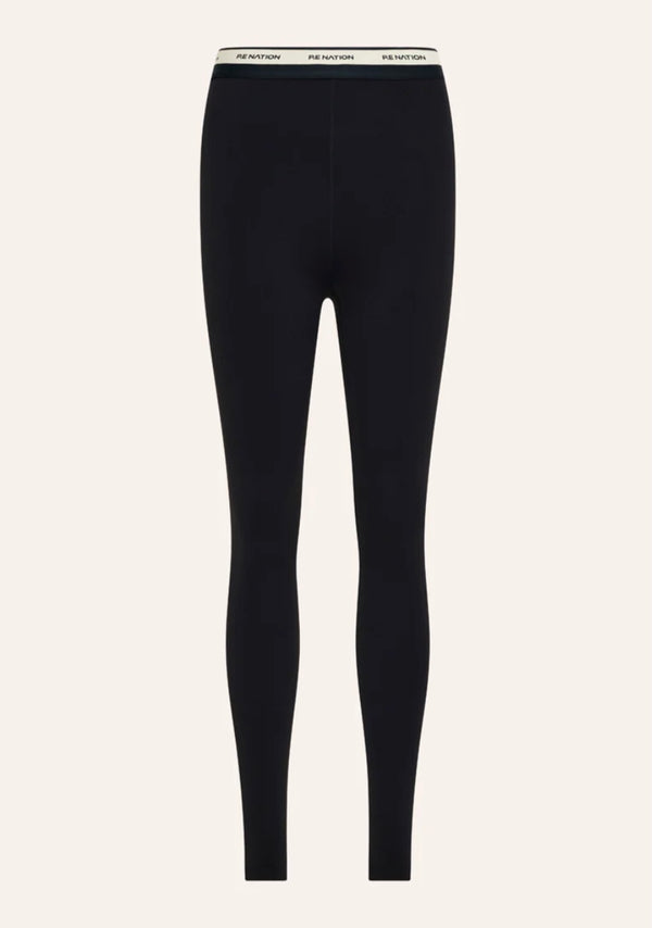Avant Full Length Legging -Black/Biscuit