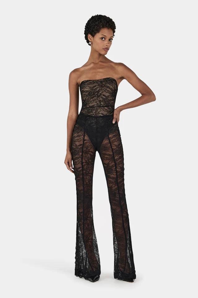 Felix Lace Bodysuit - Black