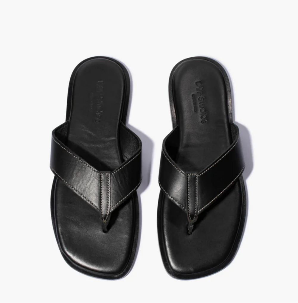 Nadia Black/Contrast Stitch