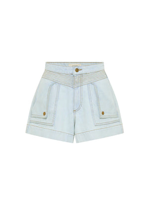 Celene Denim Short - Pale Indigo
