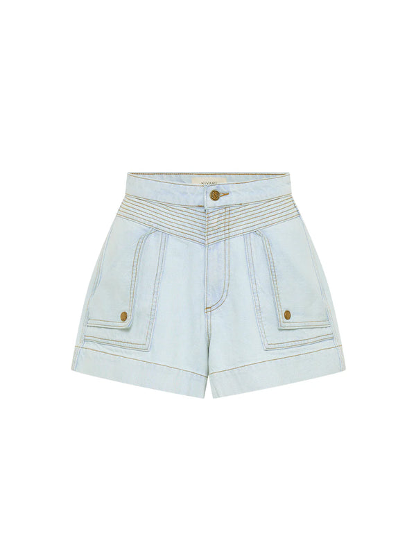 Celene Denim Short - Pale Indigo
