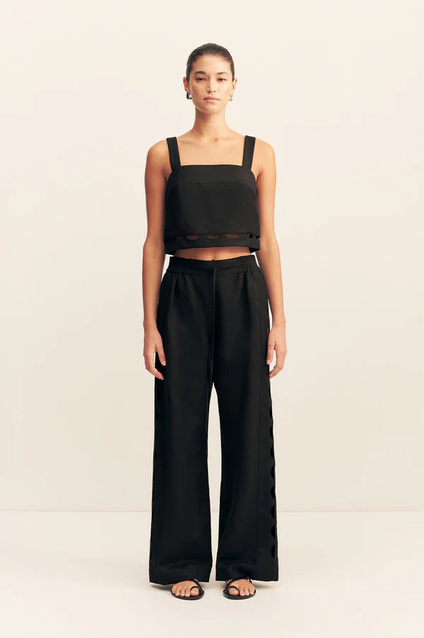 Birdie Scallop Cami - Black