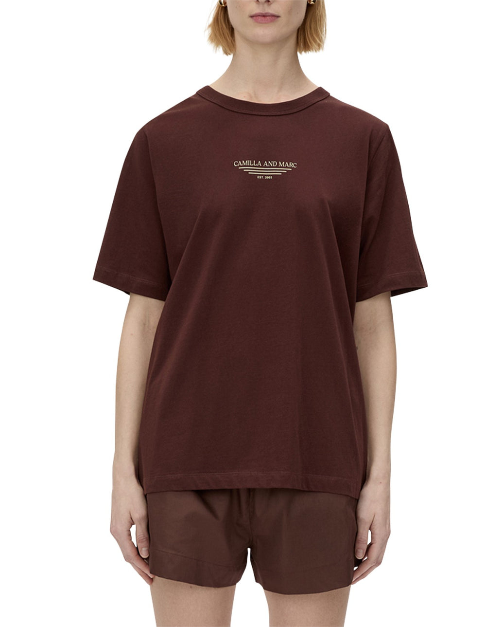 Janice Logo Tee - Chocolate