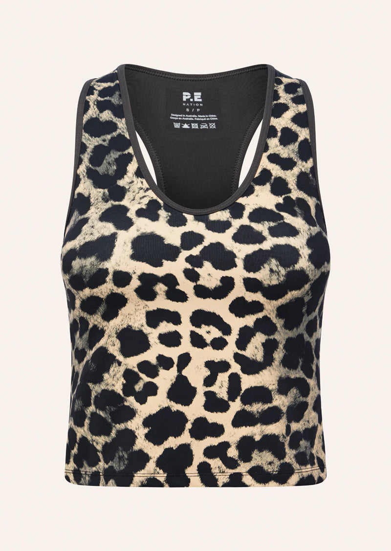 Renewal Tank - Leopard Print/Smokestone