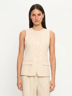 Hazel Vest - Cream
