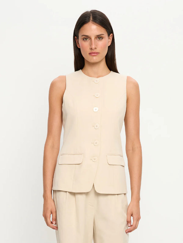 Hazel Vest - Cream