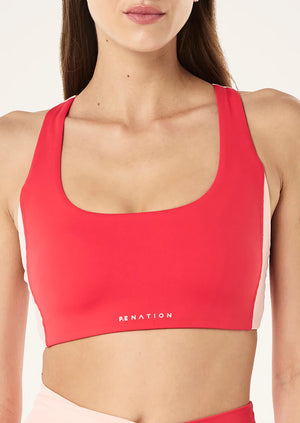 Zone Sports Bra - Strawberry