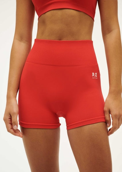 Restore Seamless 2.5 Bike Short - Poppy Red