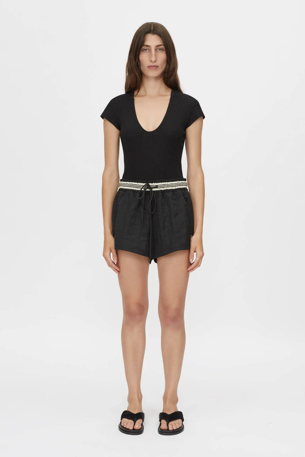 Mimas Monogram Short - Black