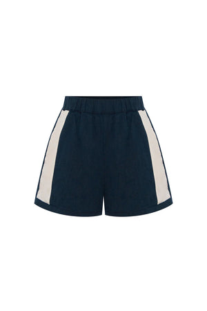Simone Linen Shorts - Ink