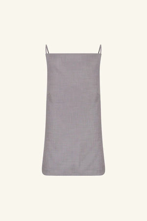 Asher Open Back Tie Top - Steel Grey