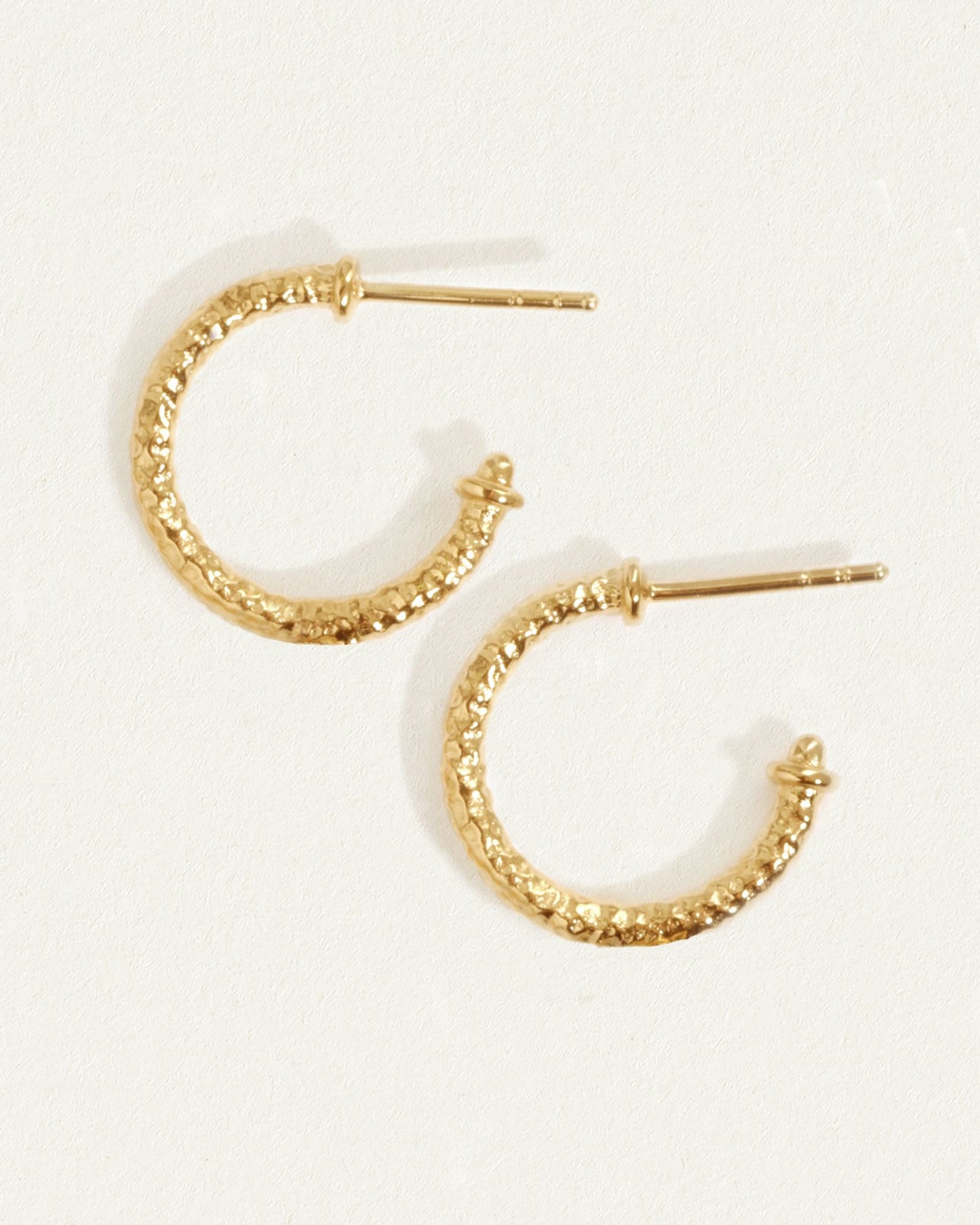 Molten Hoop Earring - Gold Vermeil