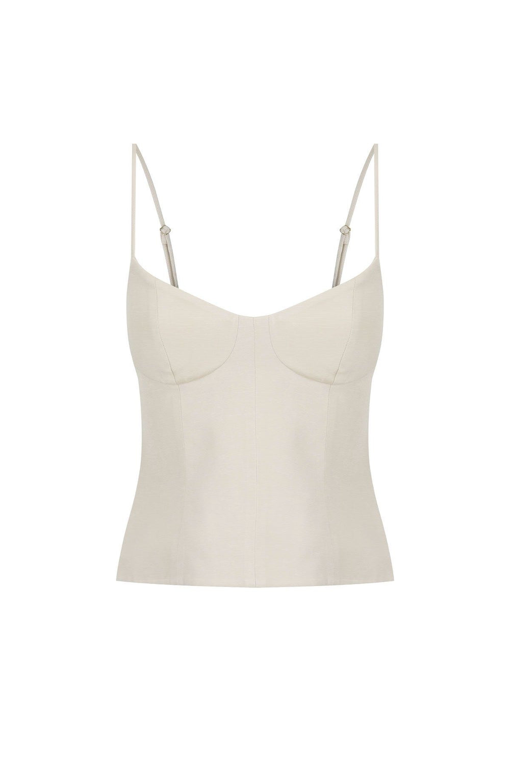 Vento Panelled Bustier - Bone
