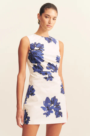 Enya Draped Mini Dress - Midnight Wallflower