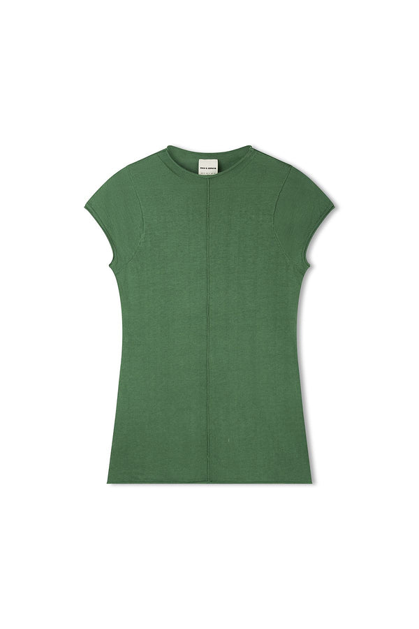 Eucalyptus cotton blend knit top