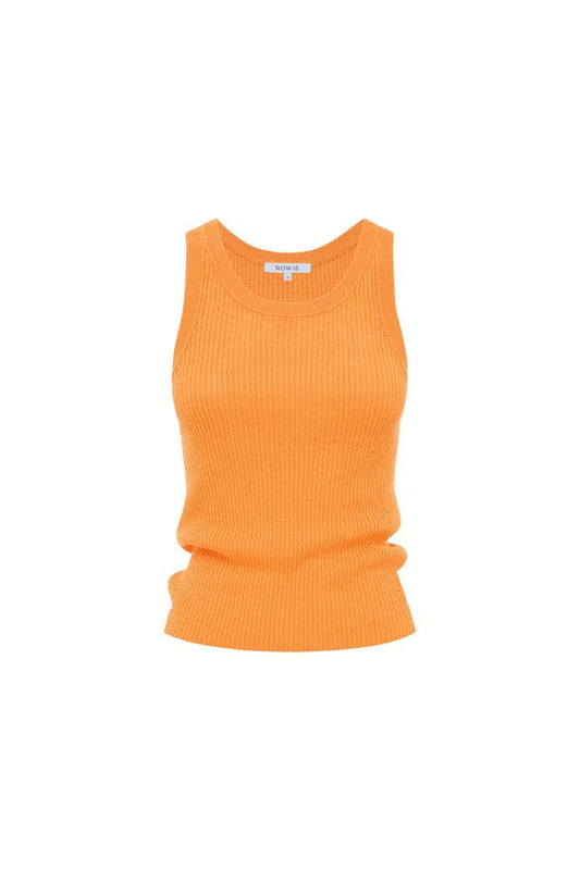 Hubert Knit Tank - Tangerine