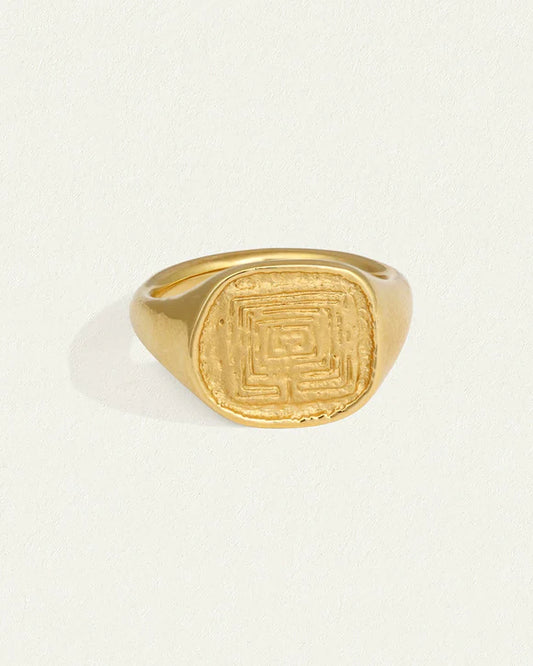 Labyrinth Ring - Gold Vermeil