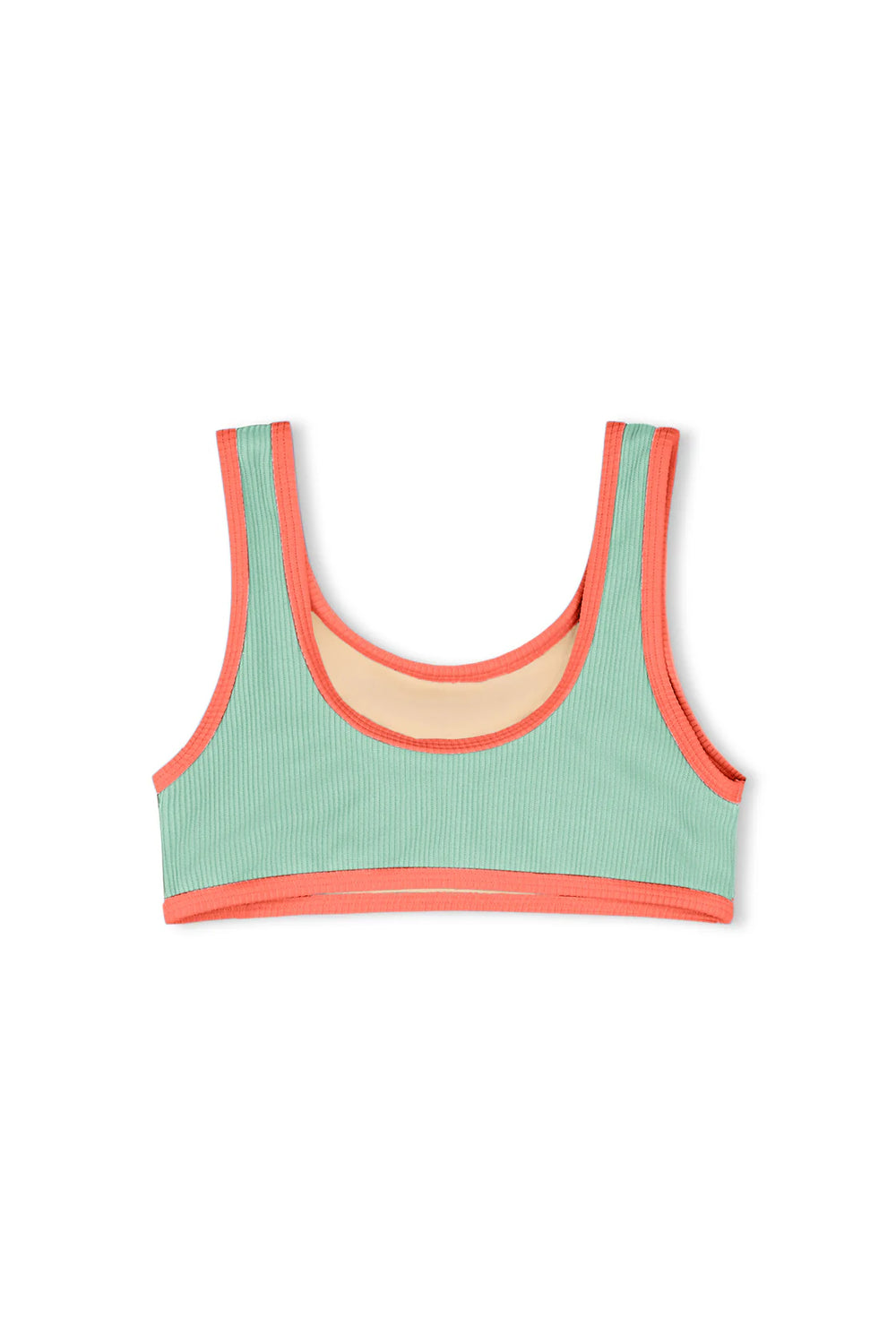 Mini Scoop Bikini Top- Turquoise