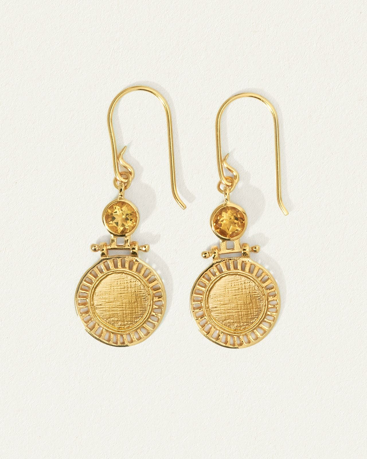 Solar Earrings - Gold Vermeil